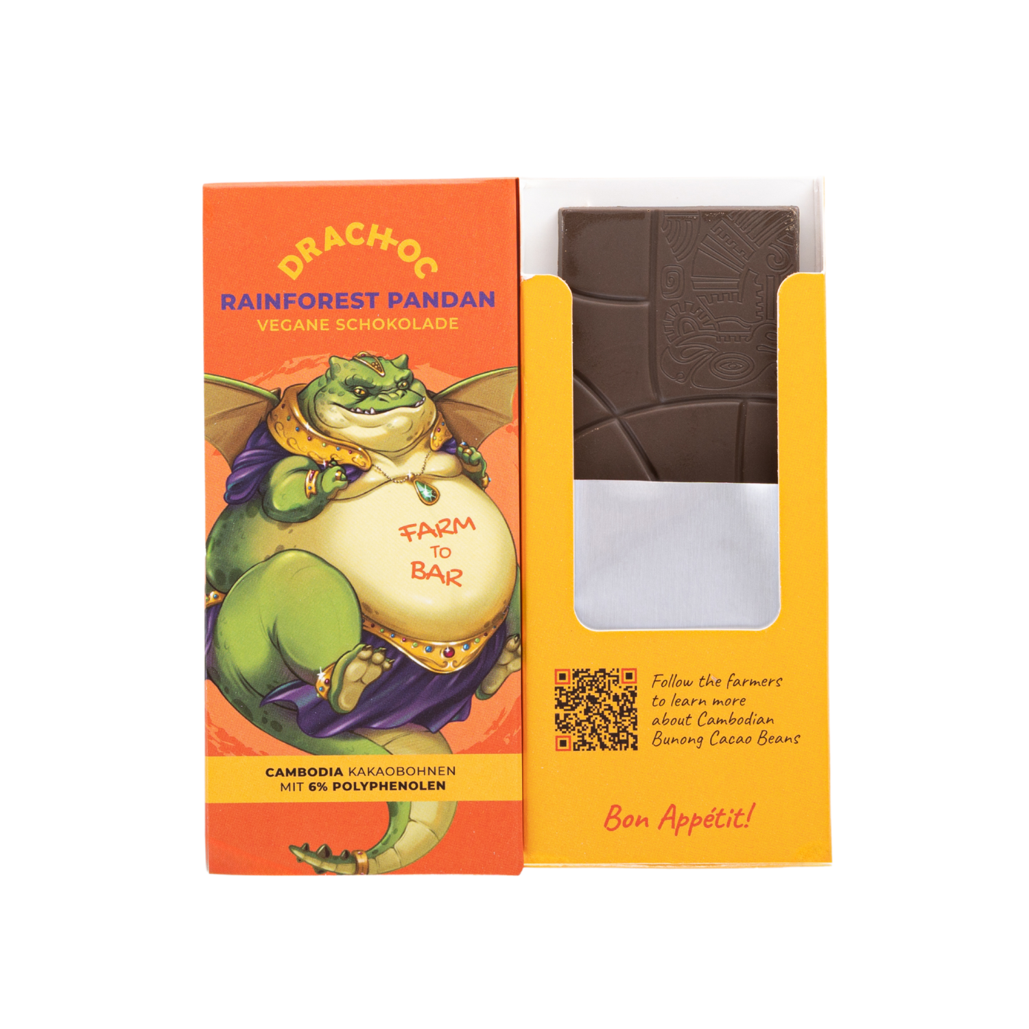 Vegan Chocolate Bar - Rainforest Pandan 40g