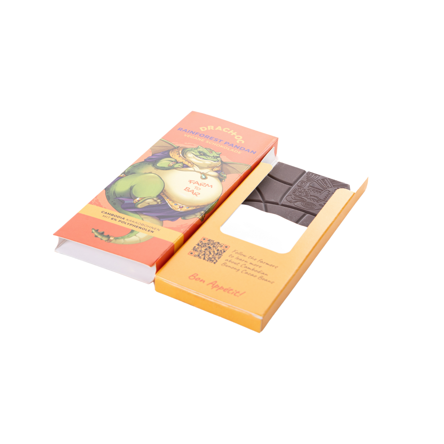 Vegan Chocolate Bar - Rainforest Pandan 40g