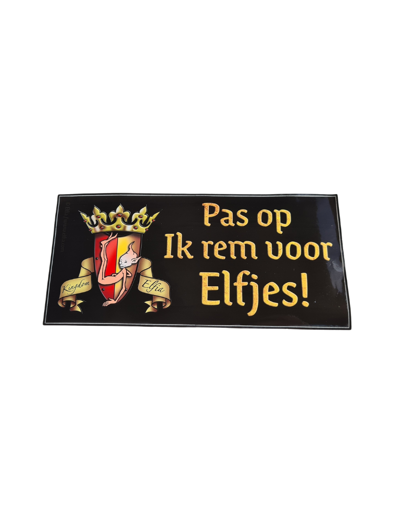 “Pas op” – Car Sticker