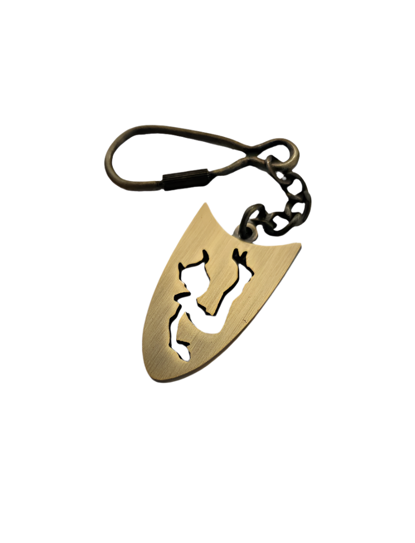 Brass Elfia Shield – Keychain