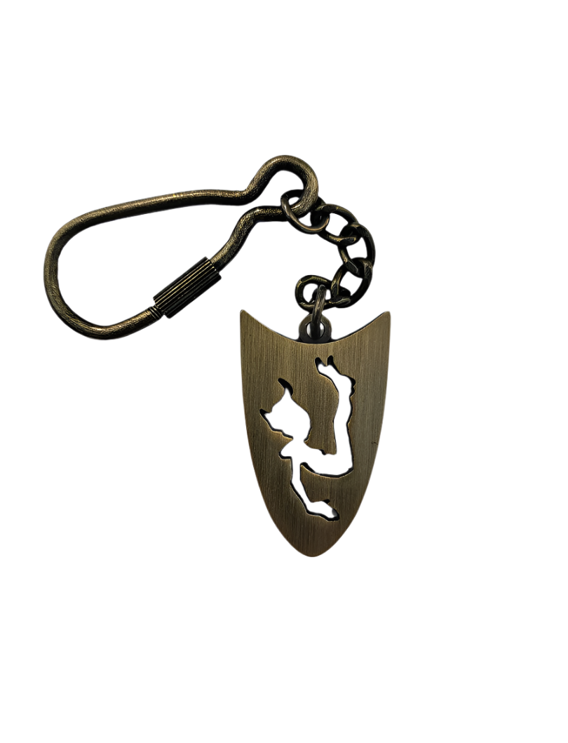 Brass Elfia Shield – Keychain