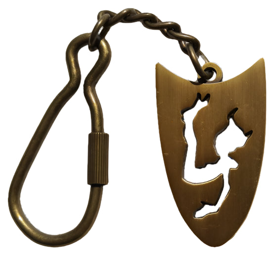 Brass Elfia Shield – Keychain